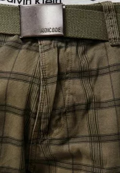 INDICODE JEANS MONROE - Short - Army Check -INDICODE JEANS Boutique 5122ecf65d414218aa50cad04e95e9cc