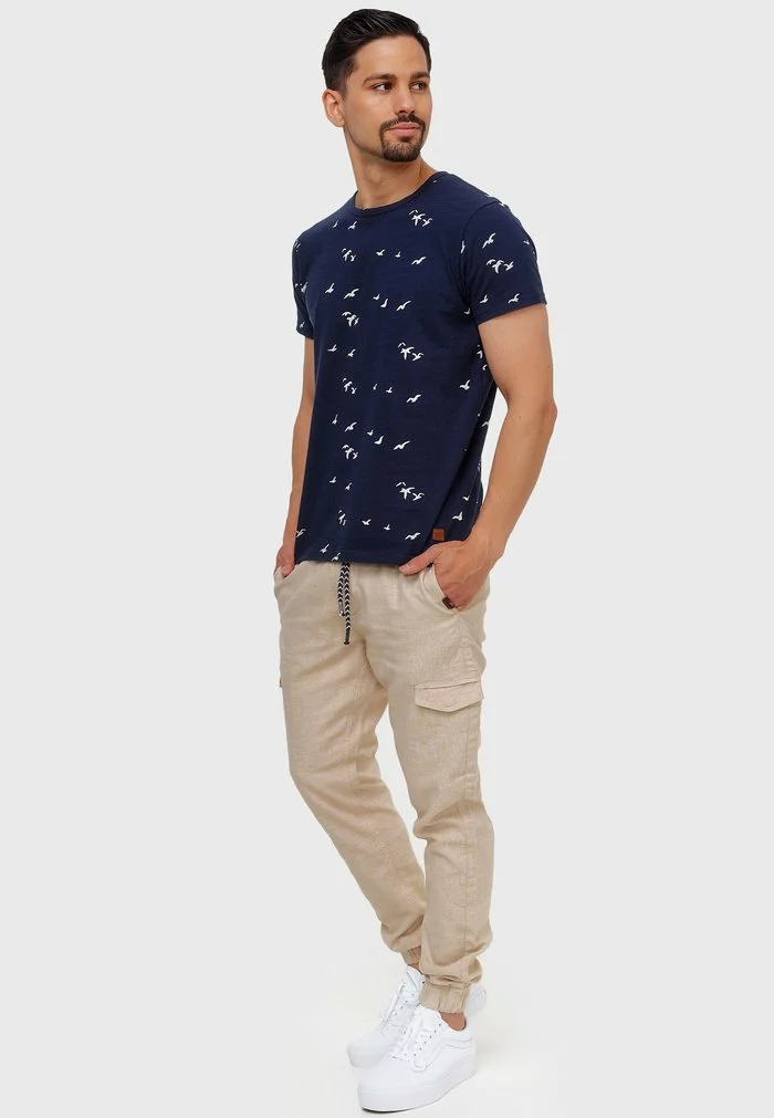 INDICODE JEANS BOOTH - Pantalon Cargo - Fog 2 INDICODE JEANS BOOTH - Pantalon Cargo - Fog – Image 2