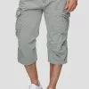 INDICODE JEANS MIT GÜRTEL NICOLAS - Short - Light Grey