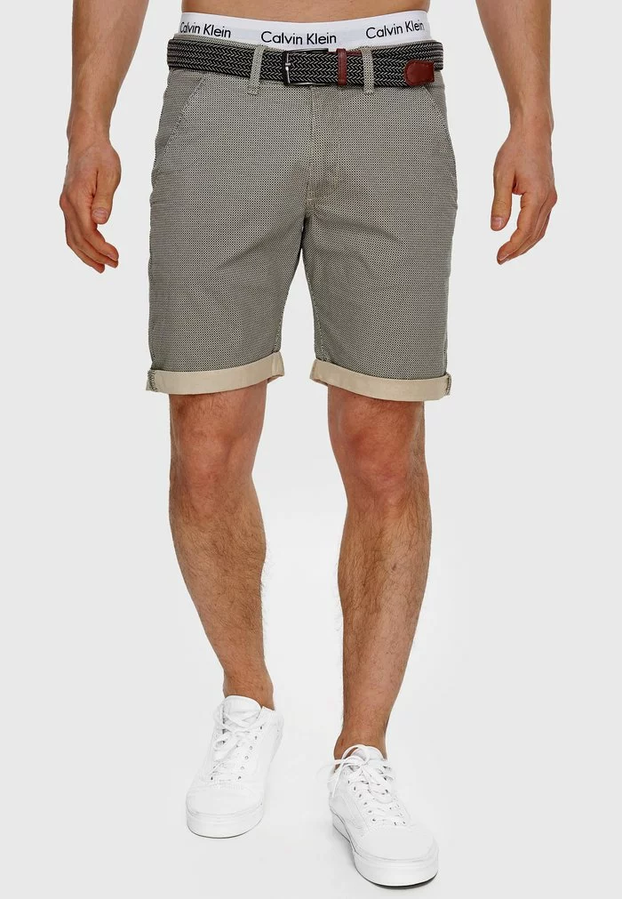 INDICODE JEANS Short - Fog 1 INDICODE JEANS Short - Fog