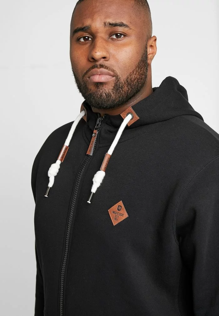 INDICODE JEANS QUINBY PLUS - Sweat à Capuche Zippé - Black 5 INDICODE JEANS QUINBY PLUS - Sweat à Capuche Zippé - Black – Image 5