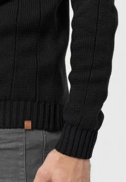 INDICODE JEANS ASPEN - Pullover - Black -INDICODE JEANS Boutique 54600c44ce524e07bb485355f298ff66