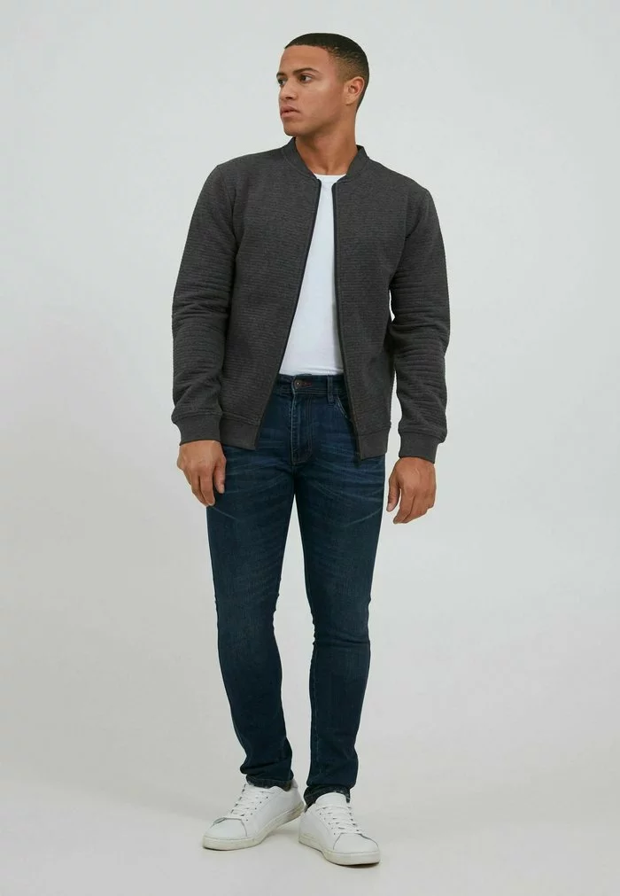 INDICODE JEANS IDBRONTE - Sweat à Capuche Zippé - Charcoal Mix 2 INDICODE JEANS IDBRONTE - Sweat à Capuche Zippé - Charcoal Mix – Image 2