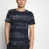 INDICODE JEANS ALLEN - T-shirt Imprimé - Navy
