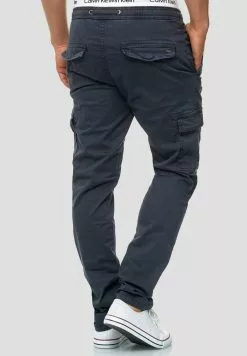 INDICODE JEANS BROADWICK - Pantalon Cargo - Navy -INDICODE JEANS Boutique 5531d69096024506b9c9875f5f1845fd