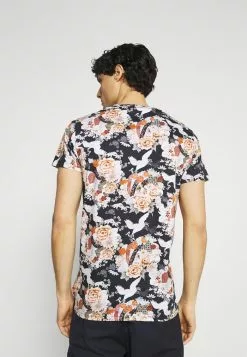 INDICODE JEANS KRANICH JAPAN - T-shirt Imprimé - Navy -INDICODE JEANS Boutique 557044af66cd48539d354dd748c3a8d4