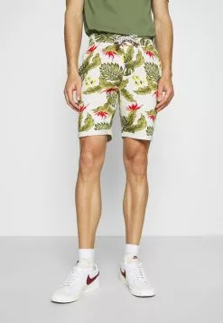 INDICODE JEANS FLOWERS - Short - Fog