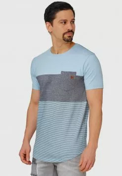 INDICODE JEANS PORTER - T-shirt Imprimé - Blue Wave -INDICODE JEANS Boutique 58178ca8bad84c3ab4dc98bd25a478c4