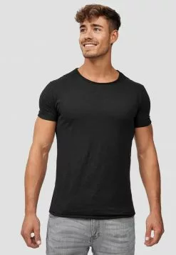 INDICODE JEANS WILBUR - T-shirt Imprimé - Schwarz