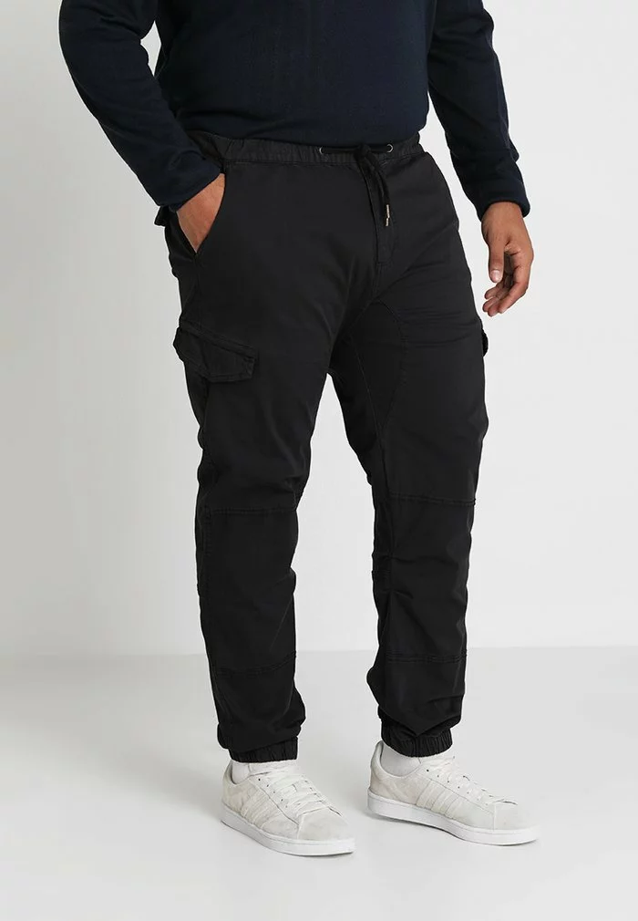INDICODE JEANS LEVI PLUS - Pantalon Cargo - Black 1 INDICODE JEANS LEVI PLUS - Pantalon Cargo - Black