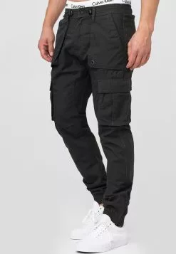 INDICODE JEANS Pantalon Cargo - Raven -INDICODE JEANS Boutique 58ed0da333534a1eae59f8b17c34c573