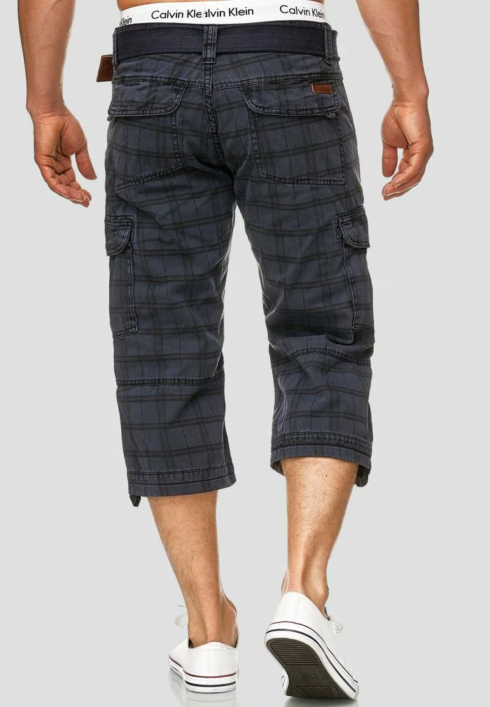 INDICODE JEANS MIT GÜRTEL NICOLAS - Short - Navy 3 INDICODE JEANS MIT GÜRTEL NICOLAS - Short - Navy – Image 3