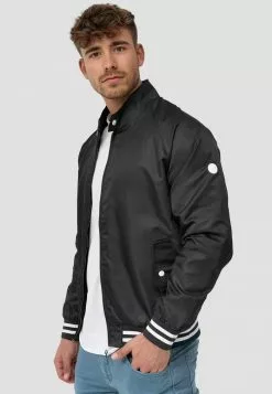 INDICODE JEANS AYSER - Blouson Bomber - Black -INDICODE JEANS Boutique 5a95a360fc2d4b2c81ecd7bd54144663