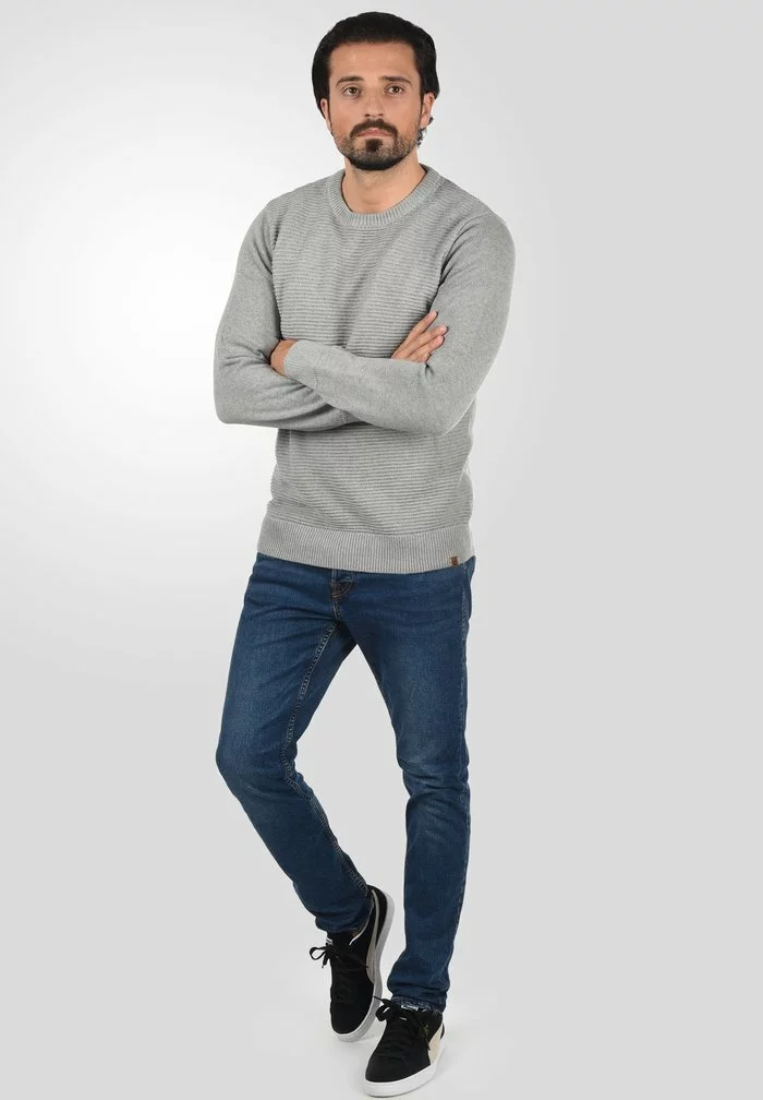 INDICODE JEANS IDRICARDO - Pullover - Light Grey Mix 2 INDICODE JEANS IDRICARDO - Pullover - Light Grey Mix – Image 2