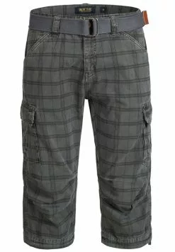 INDICODE JEANS MIT GÜRTEL NICOLAS - Short - Raven -INDICODE JEANS Boutique 5b4b6a3509ed4883a40ee5f03791002d