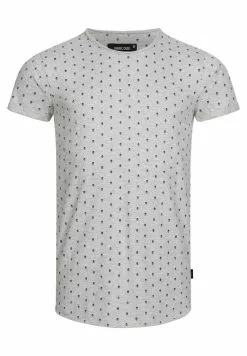 INDICODE JEANS BATCHNORD - T-shirt Imprimé - Lt Grey Mix