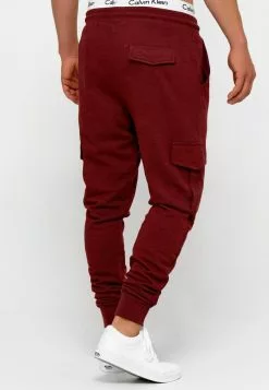 INDICODE JEANS BENDNER - Pantalon Cargo - Bordeaux Mix -INDICODE JEANS Boutique 5bf60467c8bb419496573691ea5a58fe