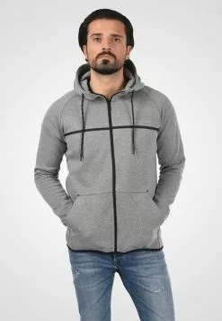 INDICODE JEANS IDNAGAGAMI - Sweat à Capuche Zippé - Grey Mix