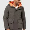 INDICODE JEANS WATERS - Parka - Raven