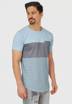 INDICODE JEANS PORTER - T-shirt Imprimé - Blue Wave -INDICODE JEANS Boutique 5ed3308dc02e48a8a3368d272bbcea9b