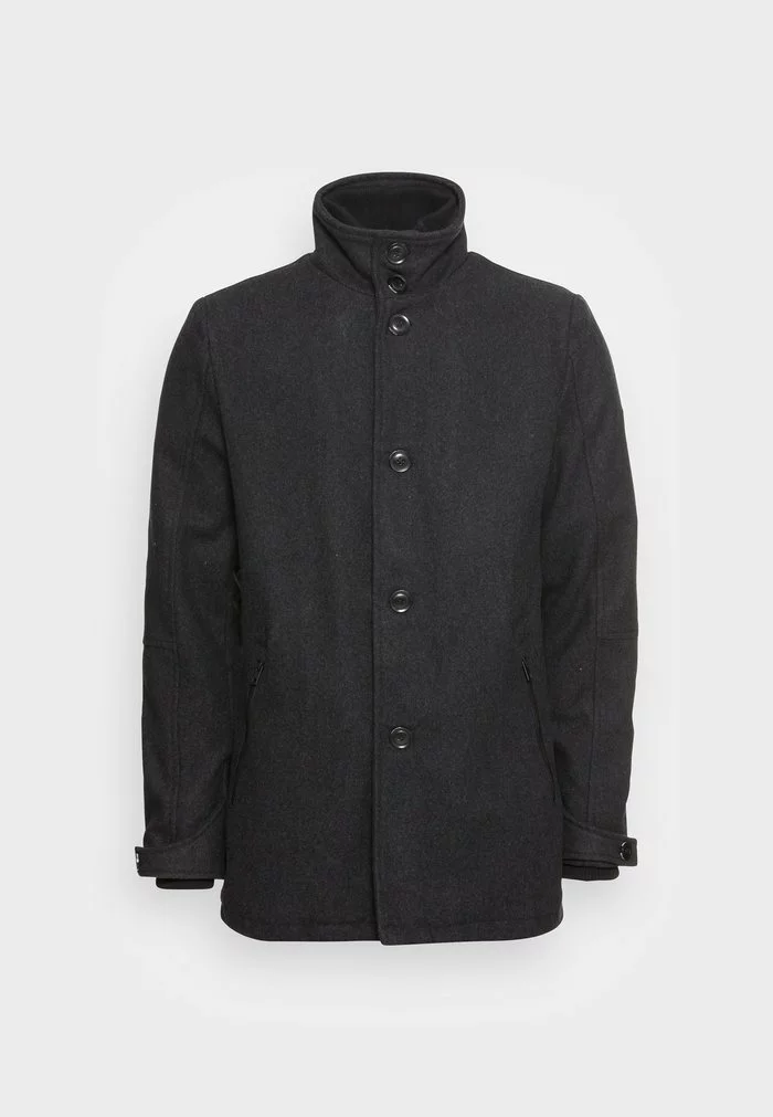 INDICODE JEANS CLARK - Manteau Court - Charcoal Mix 4 INDICODE JEANS CLARK - Manteau Court - Charcoal Mix – Image 4