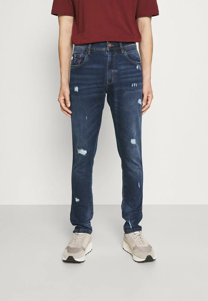 INDICODE JEANS EDWARDS - Jean Slim - Brushed Miami 1 INDICODE JEANS EDWARDS - Jean Slim - Brushed Miami