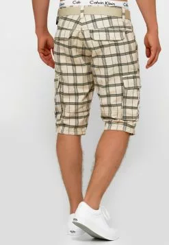 INDICODE JEANS BLIXT - Short - Fog Check -INDICODE JEANS Boutique 5f99edfd288c4f95ab732a1df492e99e