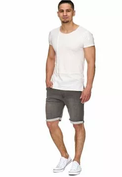 INDICODE JEANS KADIN - Short En Jean - Grey