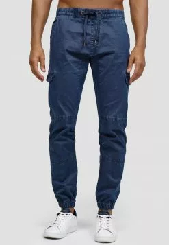 INDICODE JEANS Pantalon Cargo - Navy