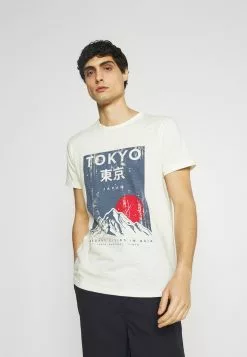 INDICODE JEANS WELCH - T-shirt Imprimé - Marshmellow