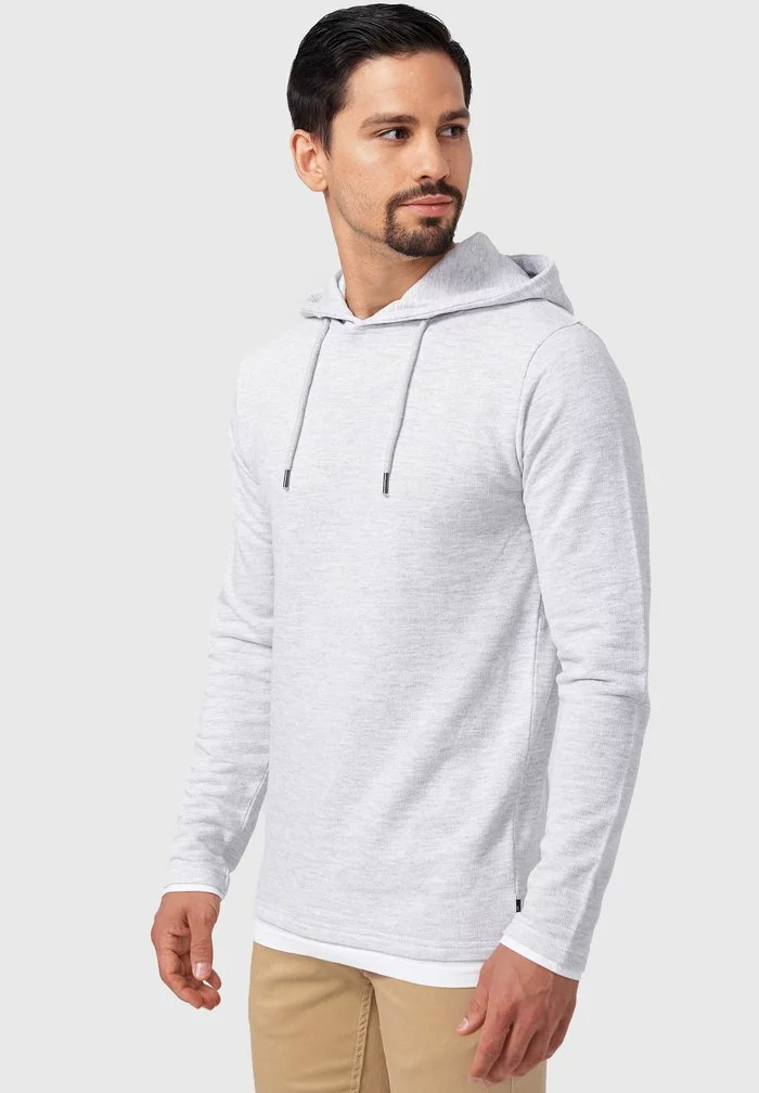 INDICODE JEANS LONGIS - Sweat à Capuche - Lt Grey Mix 5 INDICODE JEANS LONGIS - Sweat à Capuche - Lt Grey Mix – Image 5