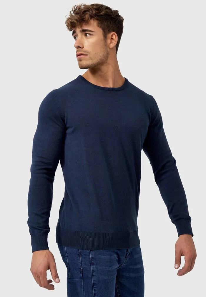 INDICODE JEANS Sweatshirt - Navy 1 INDICODE JEANS Sweatshirt - Navy