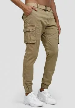 INDICODE JEANS Pantalon Cargo - Cornstalk -INDICODE JEANS Boutique 6541c9690d394e24a0ff591afeee38f0