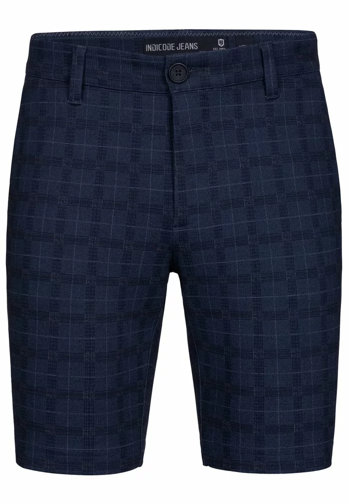 INDICODE JEANS AALBORG - Short - Navy Check 6 INDICODE JEANS AALBORG - Short - Navy Check – Image 6