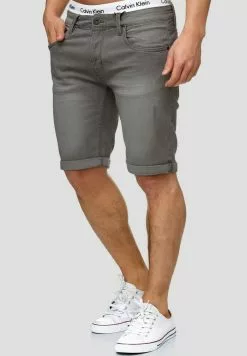 INDICODE JEANS CUBA CADEN - Short En Jean - Dark Grey