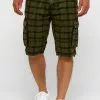 INDICODE JEANS BLIXT - Short - Army Check
