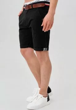 INDICODE JEANS Short - Black -INDICODE JEANS Boutique 664095a746fe4cc88ef65510ffba39a2