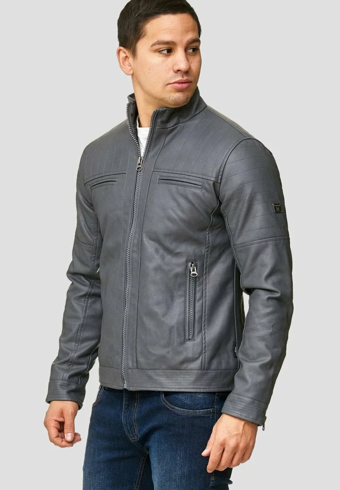 INDICODE JEANS BROOK - Veste En Similicuir - Raven 1 INDICODE JEANS BROOK - Veste En Similicuir - Raven