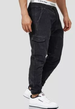 INDICODE JEANS Walker - Pantalon Cargo - Black -INDICODE JEANS Boutique 680364cc145b4ee3b2bffcfea3d451ff