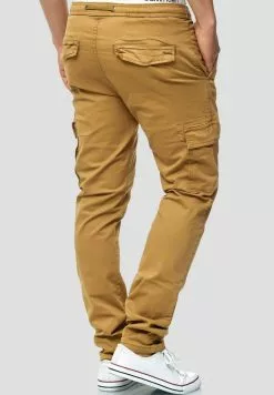 INDICODE JEANS BROADWICK - Pantalon Cargo - Camel -INDICODE JEANS Boutique 68ab60d3e22f427db845c8ae6a5bc8c6