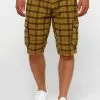 INDICODE JEANS BLIXT - Short - Amber Check