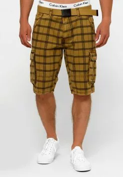 INDICODE JEANS BLIXT - Short - Amber Check