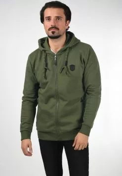 INDICODE JEANS IDBARNHILL - Sweat à Capuche Zippé - Army