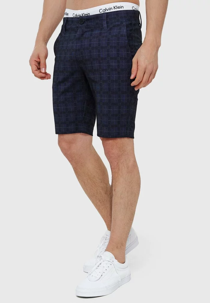 INDICODE JEANS AALBORG - Short - Navy Check 3 INDICODE JEANS AALBORG - Short - Navy Check – Image 3