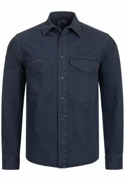 INDICODE JEANS LANGARM - Chemise - Navy -INDICODE JEANS Boutique 69056b40c1ab4abd8abd417ed8169e86