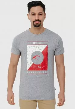 INDICODE JEANS T-shirt Imprimé - Grey Mix -INDICODE JEANS Boutique 69474872e01f4b679e34e0ca754f45c0