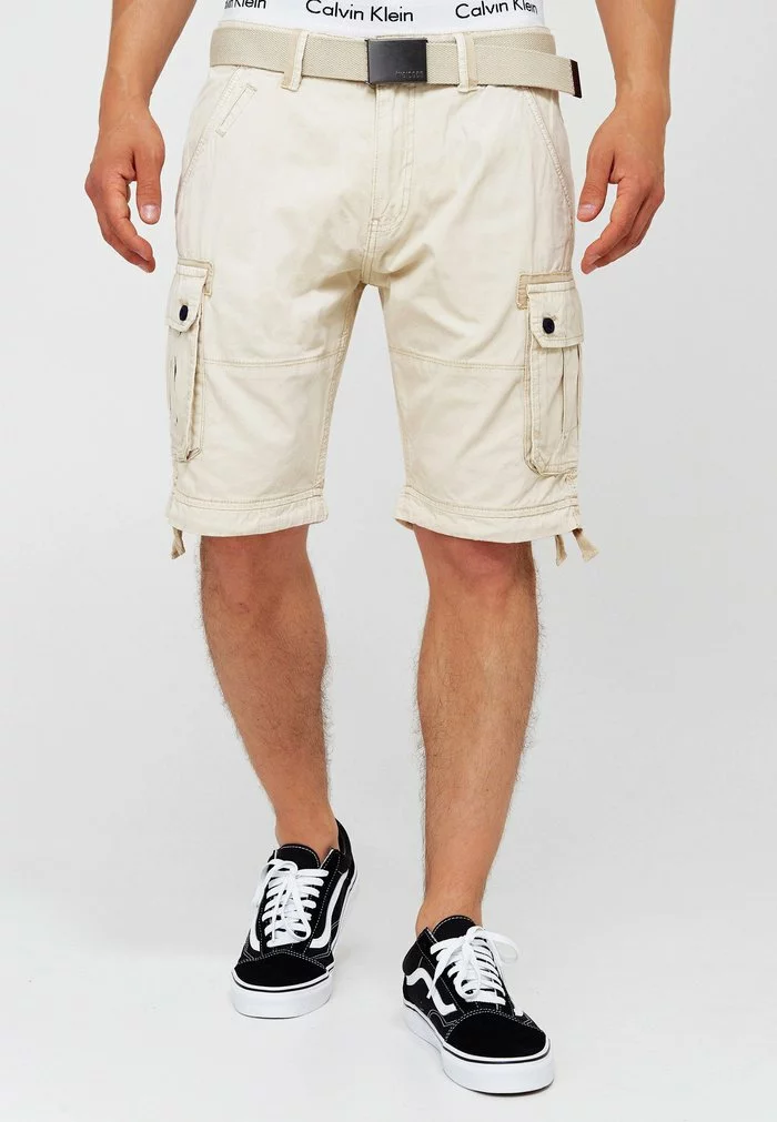 INDICODE JEANS CARGO ABNER - Short - Fog 1 INDICODE JEANS CARGO ABNER - Short - Fog