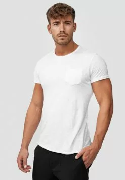 INDICODE JEANS WILBUR - T-shirt Imprimé - White