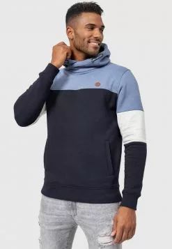 INDICODE JEANS OLSON - Sweat à Capuche - China Blue