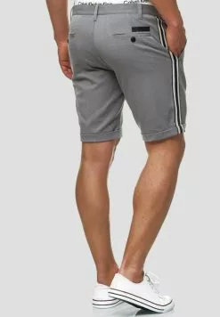 INDICODE JEANS Short - Grey -INDICODE JEANS Boutique 6c76369ff84c448483f2d8f121e01491